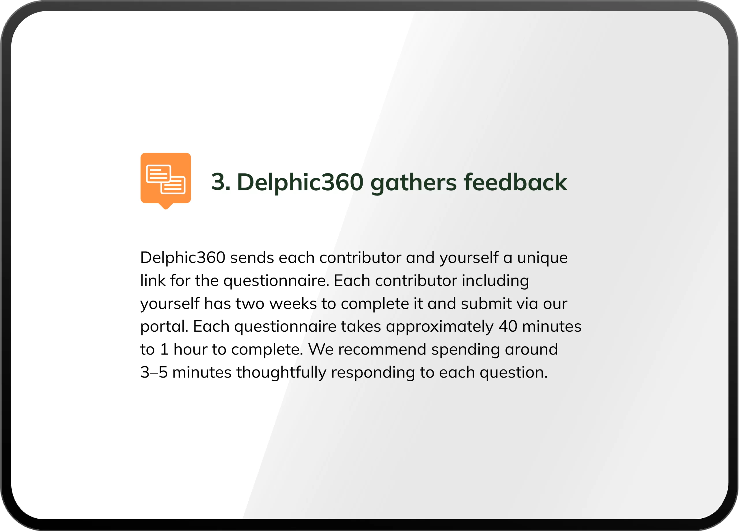 360-degree review process diagram-step 3